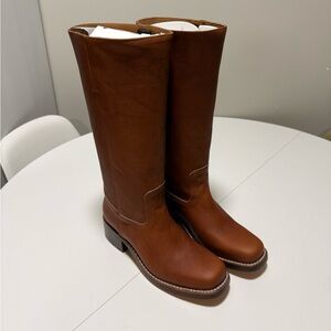 Frye Campus Boots (14L, Saddle)